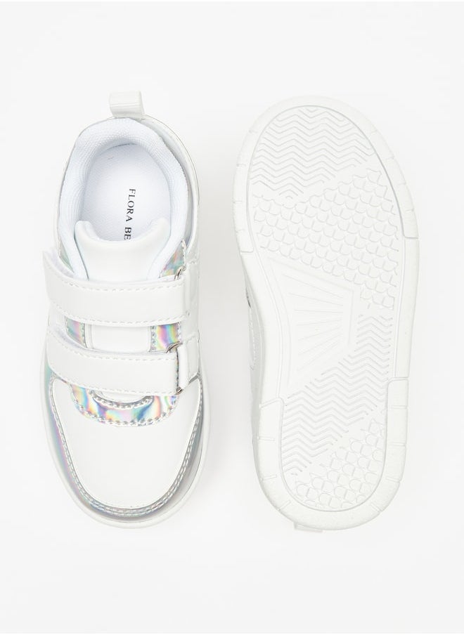 Flora Bella By Shoexpress - Girl's Paneled Sneakers with Hook and Loop Closure - Image 1