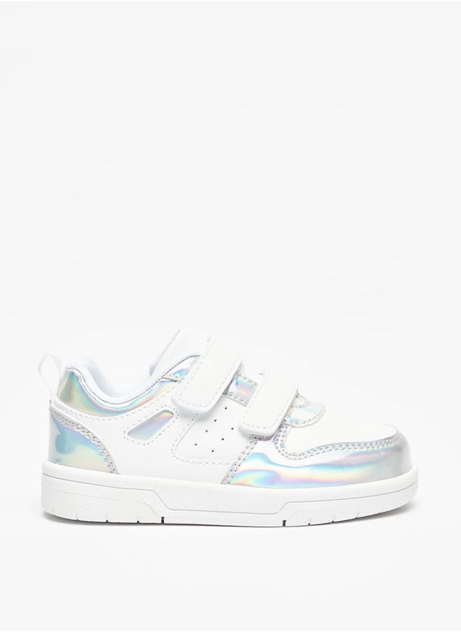 Flora Bella By Shoexpress - Girl's Paneled Sneakers with Hook and Loop Closure - Image 1