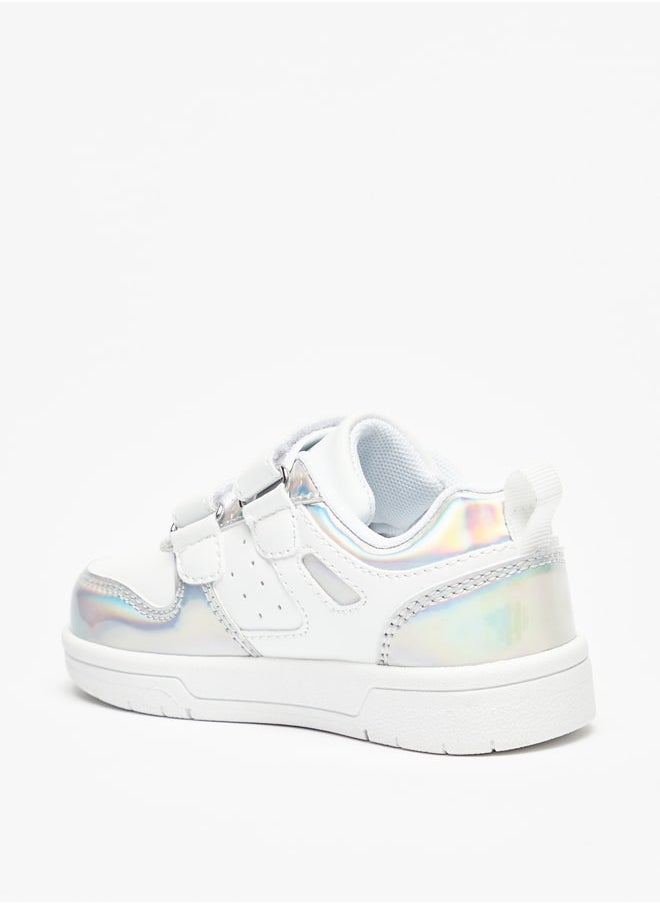 Flora Bella By Shoexpress - Girl's Paneled Sneakers with Hook and Loop Closure - Image 1