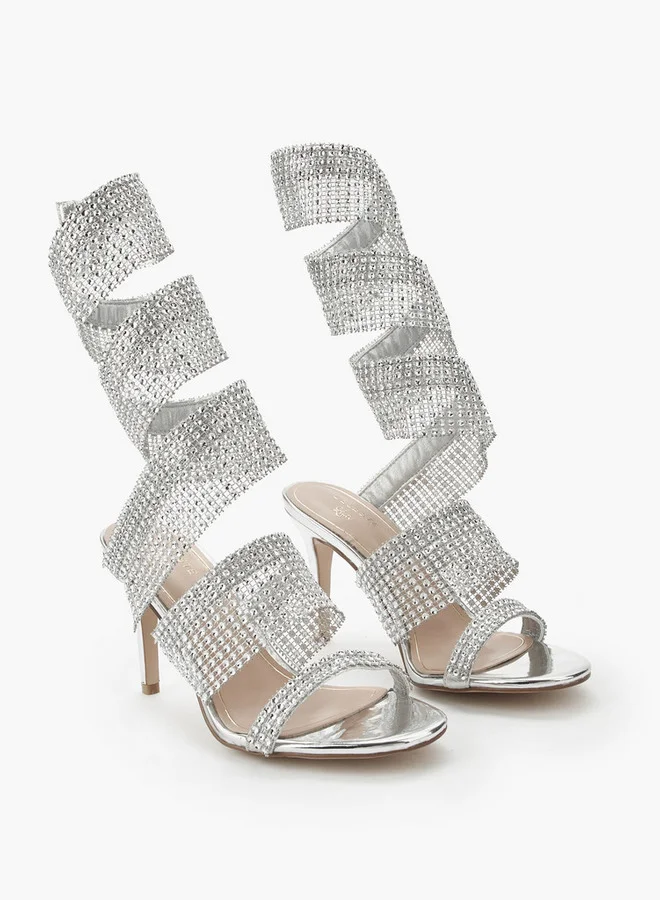 سيليست صنادل نسائية بحزام مرصع