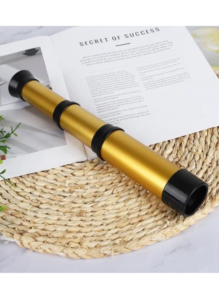 Fadker Pirate Monocular Telescope Toy for Kids, Portable Telescopic Design for Boys and Girls, Gold. - Image 2