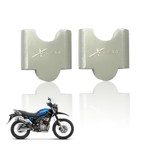 MOTO GENIUS Adjustable Handle Riser for Xpulse Motorbike | Enhances Comfort and Control | Height Riser Clamp Compatible with Xpulse (Silver) - Image 1