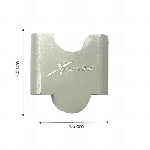 MOTO GENIUS Adjustable Handle Riser for Xpulse Motorbike | Enhances Comfort and Control | Height Riser Clamp Compatible with Xpulse (Silver) - Image 3