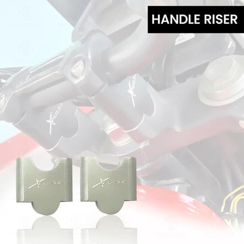 MOTO GENIUS Adjustable Handle Riser for Xpulse Motorbike | Enhances Comfort and Control | Height Riser Clamp Compatible with Xpulse (Silver) - Image 4