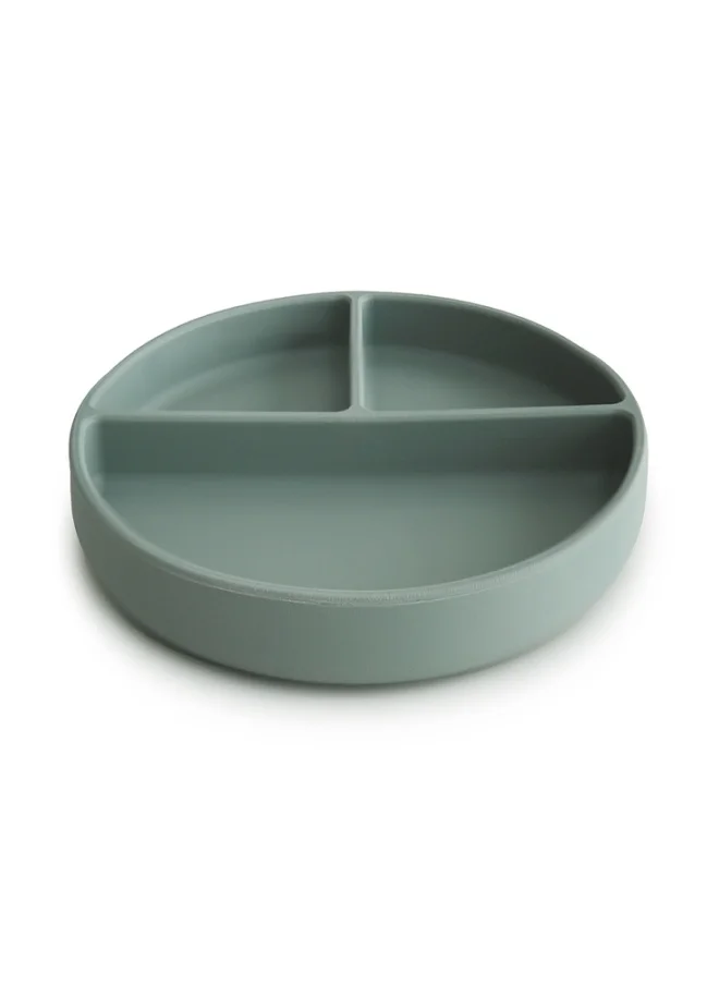 mushie Silicone Plate Cambridge Blue