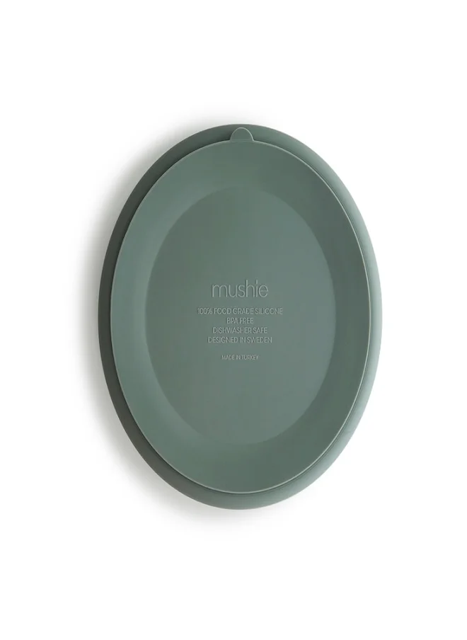 mushie Silicone Plate Cambridge Blue