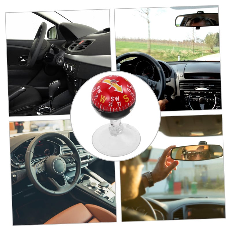 Digital Compass Ball For Car Dashboard Outdoor Hiking Navigation Black - Image 5