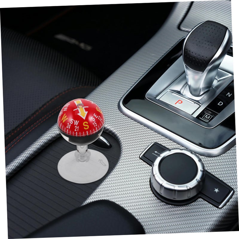 Digital Compass Ball For Car Dashboard Outdoor Hiking Navigation Black - Image 4