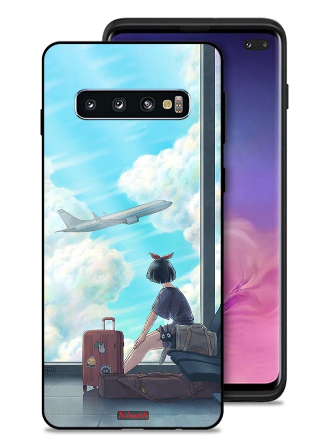 Tolwak Samsung Galaxy S10 Plus Protective Case Cover Travel Art - Image 1