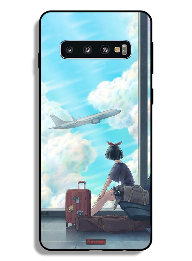 Tolwak Samsung Galaxy S10 Plus Protective Case Cover Travel Art - Image 2
