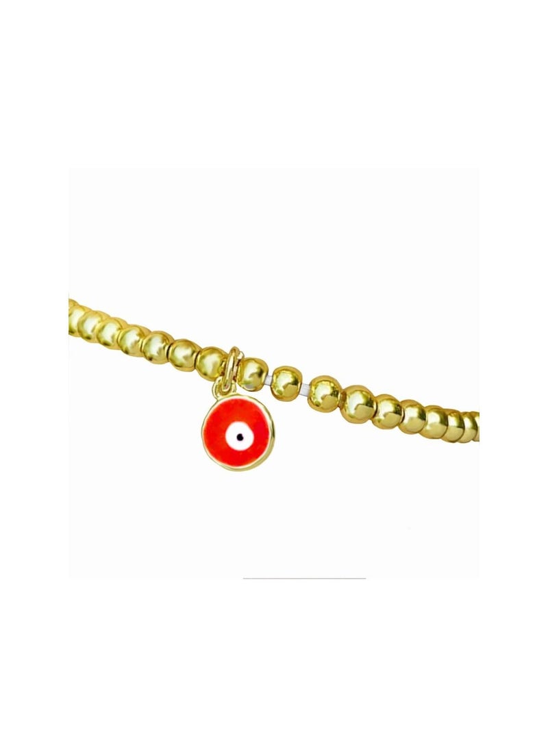 AIWANTO Alissa Charm Bracelet With Red Pendant - Image 4