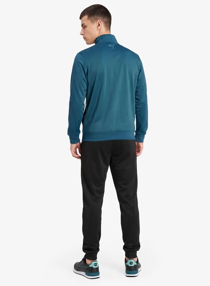 Puma Midnight Petrol Colorblock Tracksuit for Men | Best Price UAE