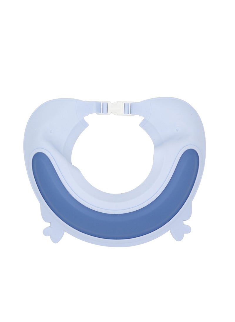 Generic - Baby Shower Cap Elastic Silicone Baby Shower Cap Adjustable Ear Protection Head Cover Baby Shower Cap Shampoo Baby Shower Cap Baby Shower Cap (Blue) - Image 1
