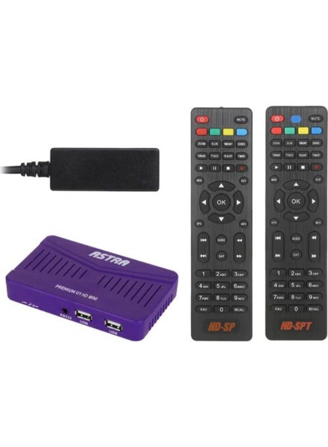 أسترا جهاز استقبال أسترا 2 مع جهاز تحكم عن بعد بريميوم يو 1 إتش دي ميني - Image 3