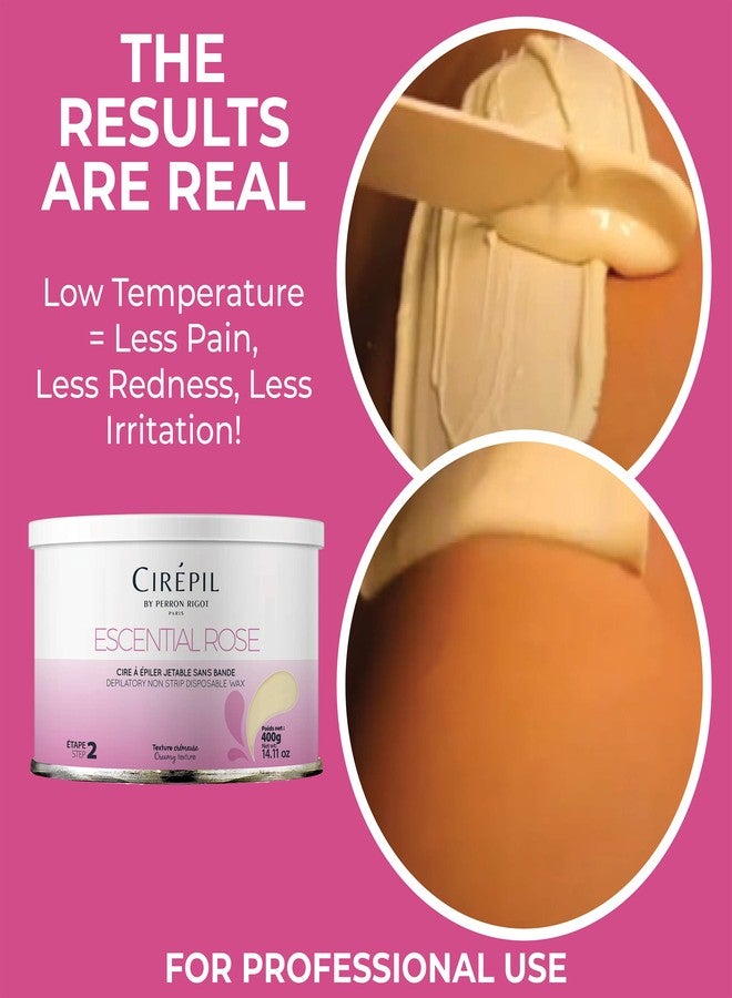 Cirepil - Escential Rose - 400g / 14.11 oz Hard Wax Tin - Creamy Stripless Wax for Sensitive Areas - Effective on Short & Shaved Hair - Professional Body & Bikini Depilatory Refill - Image 5