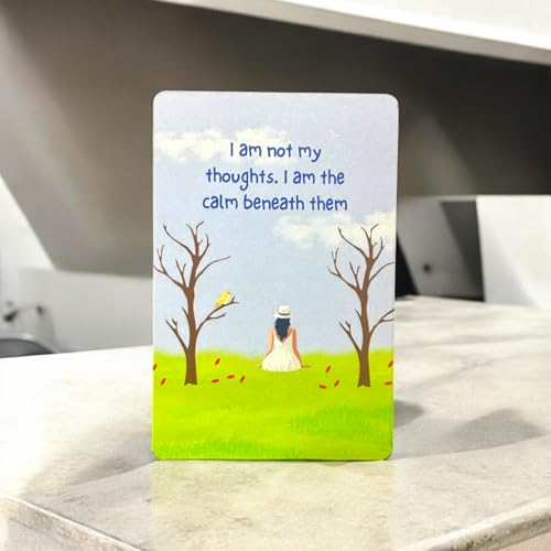 Maefele Inspirational Desk Frame Set – 3 Motivational Mini Art Prints for Home or Office | Positive Affirmation Cards with Stand | Mindfulness Gifts for Women, Self-Care & Mental Wellness Decor - Image 4