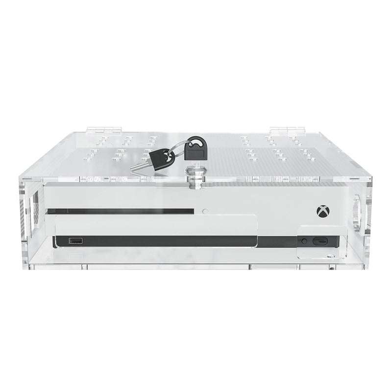 Skywin Acrylic Lock Box for Xbox Game Console - Secure and Protect Public Gaming Consoles - Compatible with XBOX One X and XBOX One S - Image 3