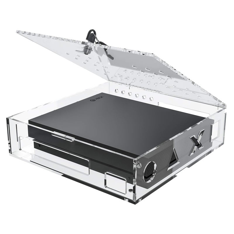 Skywin Acrylic Lock Box for Xbox Game Console - Secure and Protect Public Gaming Consoles - Compatible with XBOX One X and XBOX One S - Image 1