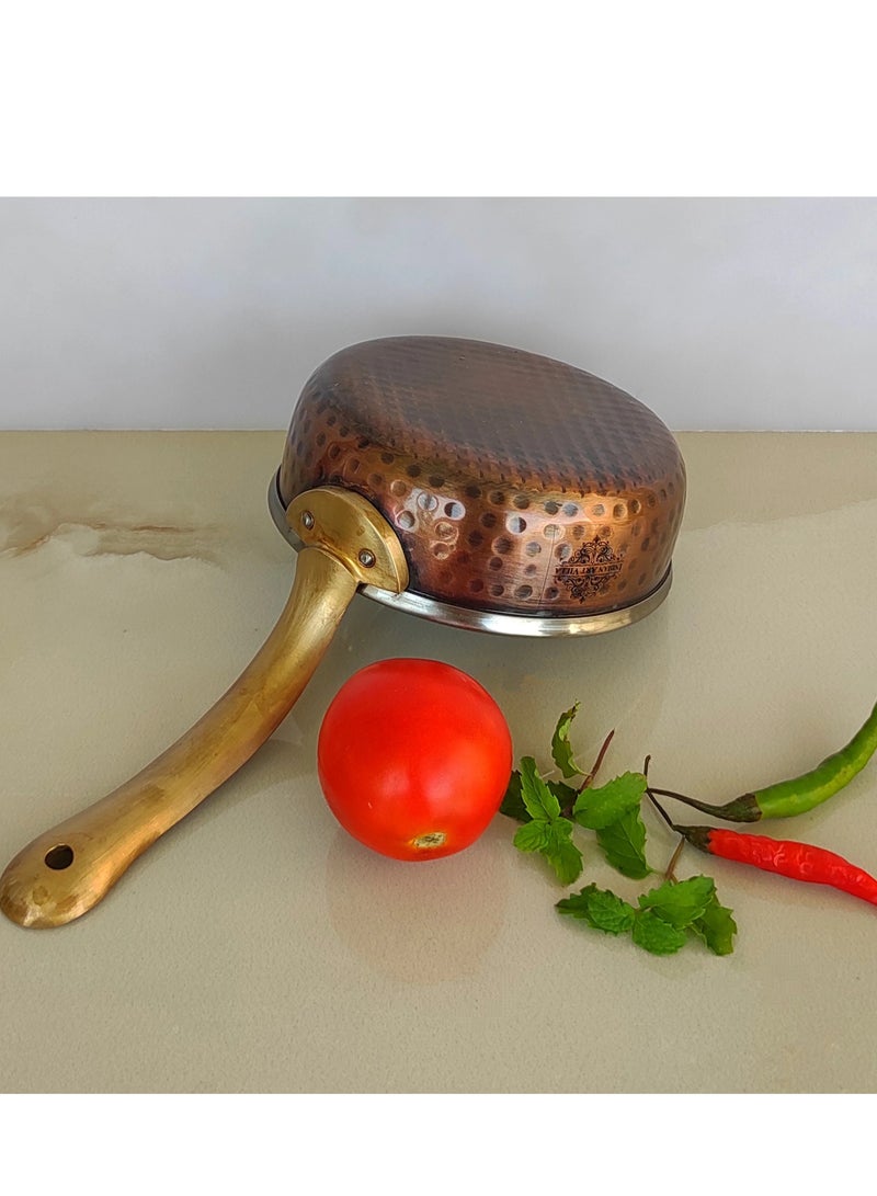 Bin Shihon 3pc high quality hammered copper serving pot cassrole Available in several sizes - Image 3