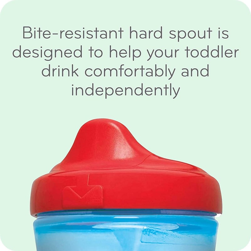 NUK First Essentials Hard Spout Sippy Cup, 10 Ounce, 4 Pack - Assorted Aquatic Designs - Image 3