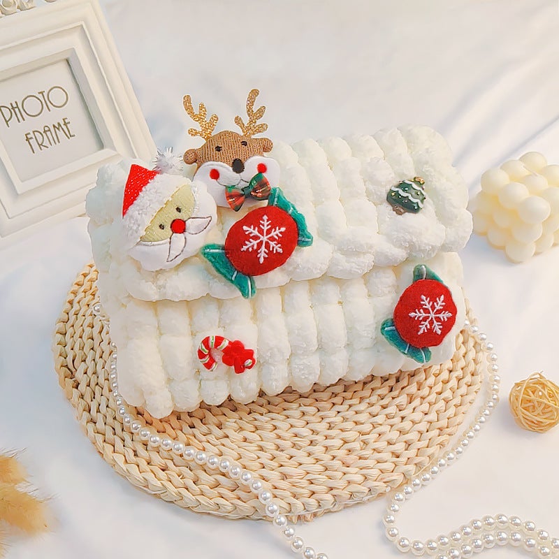 Christmas Bag Hand-Woven Bag Diy Material Bag For Girlfriend And Girlfriend Christmas Gift For Tutorial Video - Image 3