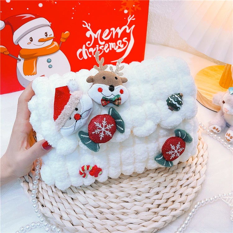 Christmas Bag Hand-Woven Bag Diy Material Bag For Girlfriend And Girlfriend Christmas Gift For Tutorial Video - Image 2