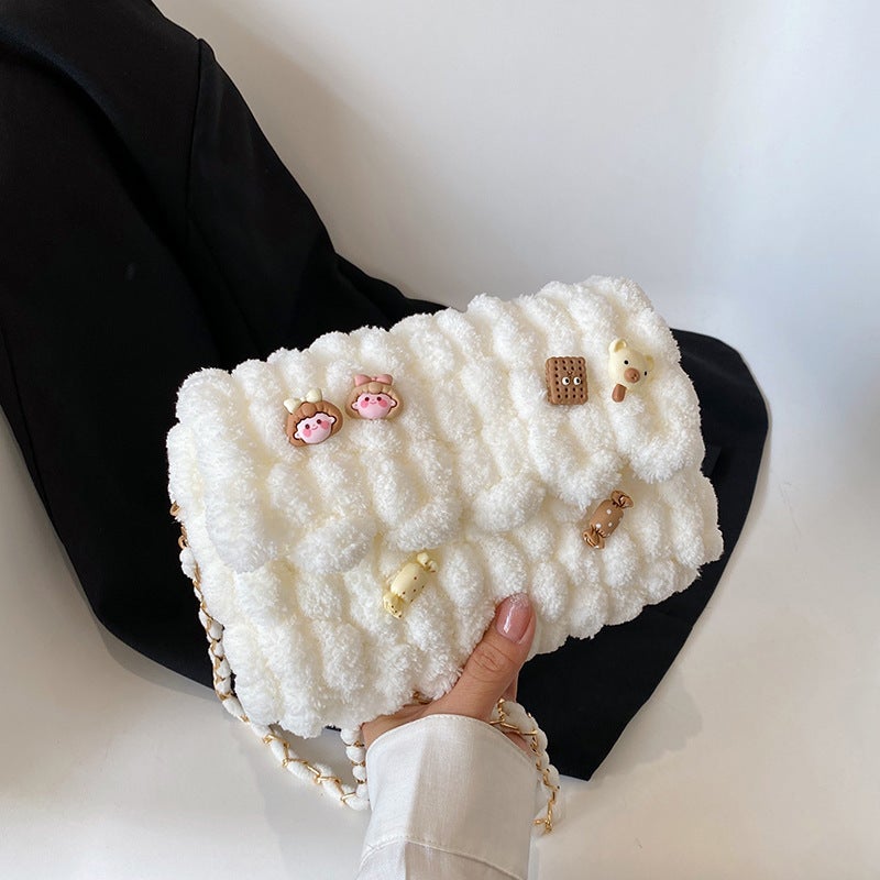Christmas Bag Hand-Woven Bag Diy Material Bag For Girlfriend And Girlfriend Christmas Gift For Tutorial Video - Image 1