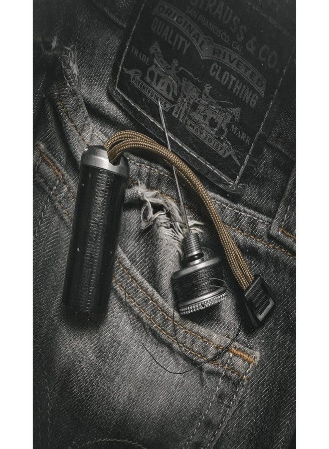 Exotac ripSPOOL Lightweight Bushcraft and Survival Complete Field Repair Kit and FireCord Lanyard for First Aid, Fire-Starting, Tool Creation, Fishing, and Navigation Tasks, Made in The USA - Image 4