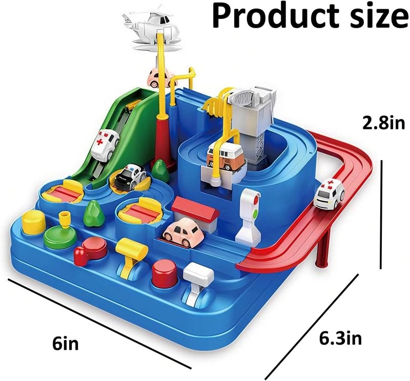 Poxvalzor Interactive Race Track Toy with Joystick for Kids 3+ Years - Educational Vehicle Puzzle Playset - Image 2