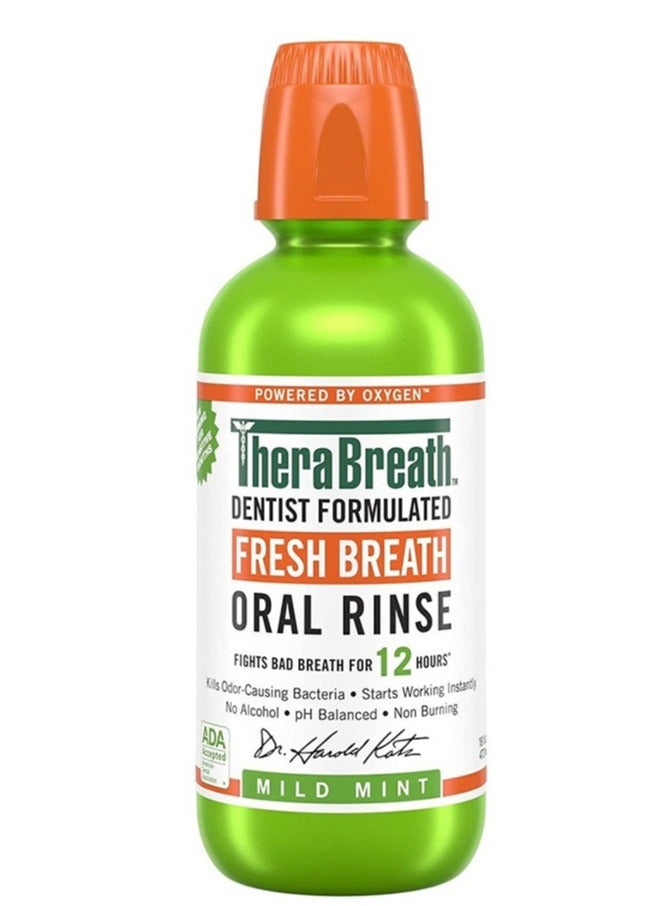 ثيرابريذ غسول فم بالنعناع الخفيف لنفس منعش يدوم ١٢ ساعة 500مل