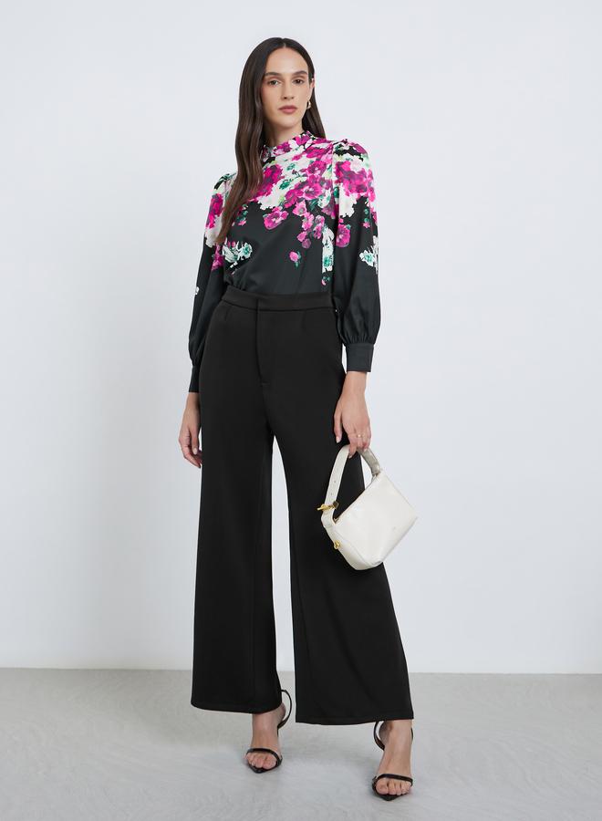 ستايلي بلوزة بأكمام طويلة بطبعة زهور ستايلي - Image 2