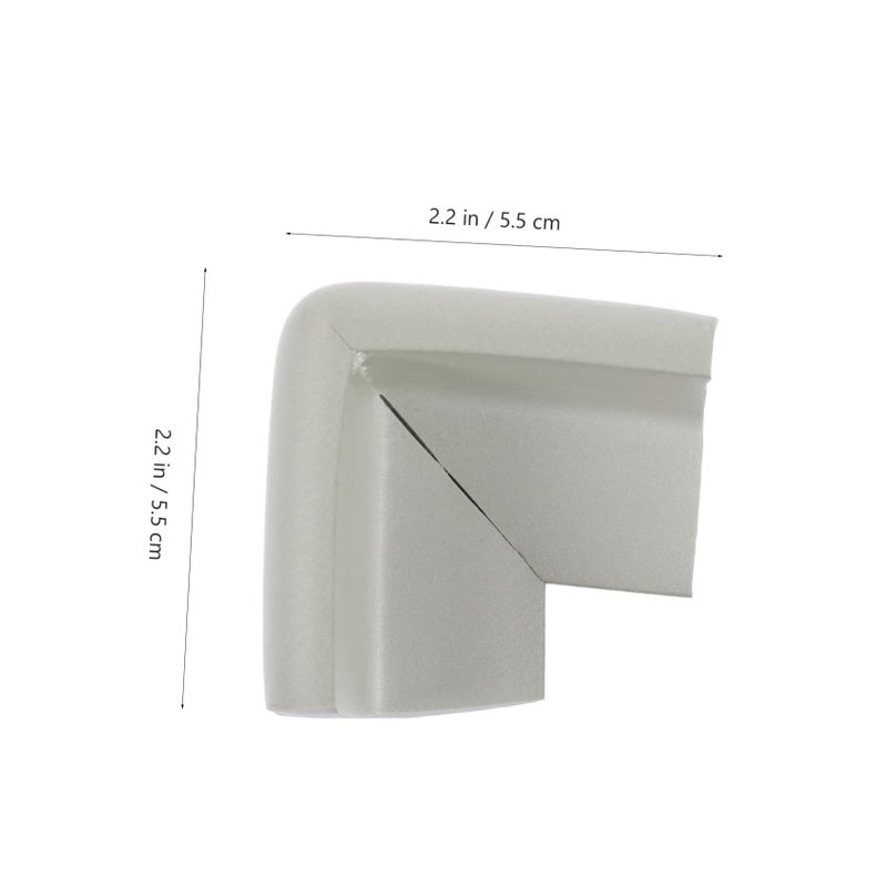 12 Pack Gray Adhesive Corner Guards Edge Protectors For Furniture And Windows Safety - Image 3