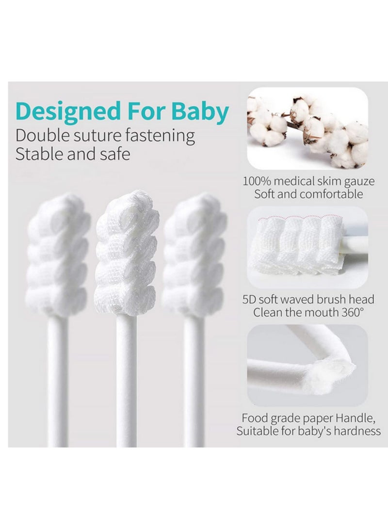 30 قطعة صندوق منظف فم للأطفال - فرشاة أسنان الرضع - شاش تنظيف اللسان القابل للتصرف - مسحة قطنية - أداة العناية بفم المواليد - مستلزمات الأطفال - شعيرات ناعمة - تنظيف لطيف - آمن للأطفال من 0 إلى 12 شهرًا - أساسيات نظافة الأسنان - Image 2