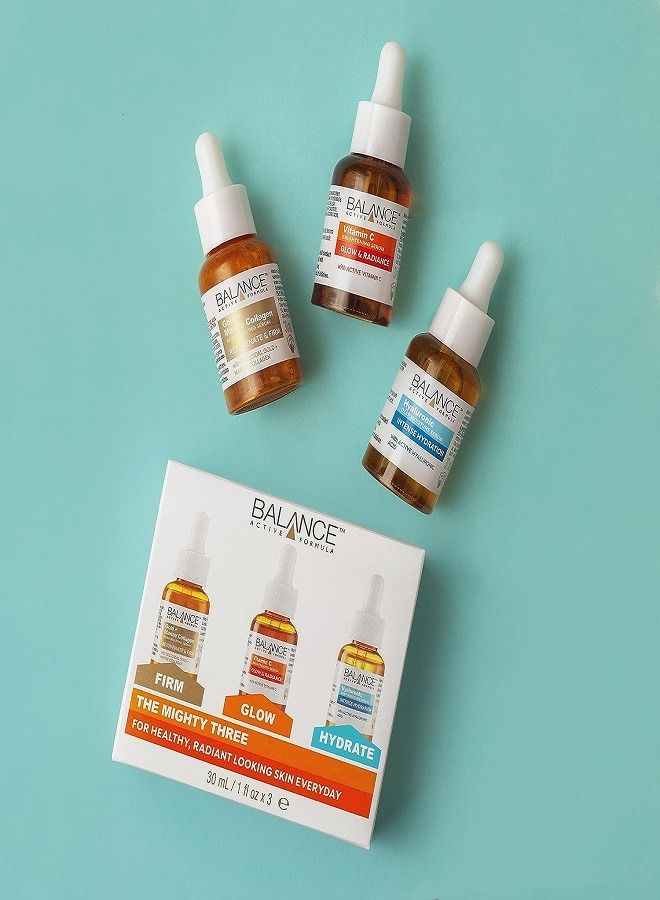 Balance Active Formula توازن نشط صيغة الثلاثة الأقوياء (3 × 30 مل) - مكونات نشطة مبتكرة لنتائج مرئية. ثلاثة سيرومات مستهدفة يمكنك استخدامها معًا أو بشكل فردي. - Image 4