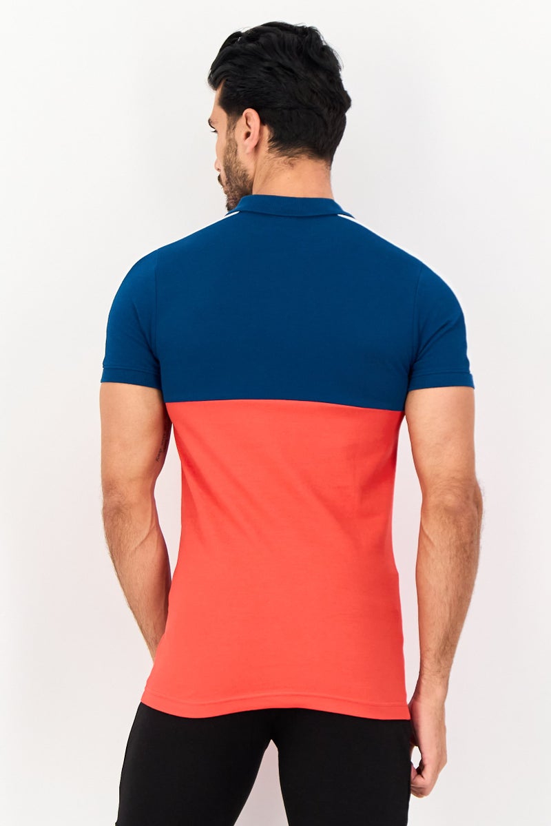 PUMA قميص بولو خارجي بأكمام قصيرة للرجال بقصة ضيقة، متعدد الألوان - Image 3