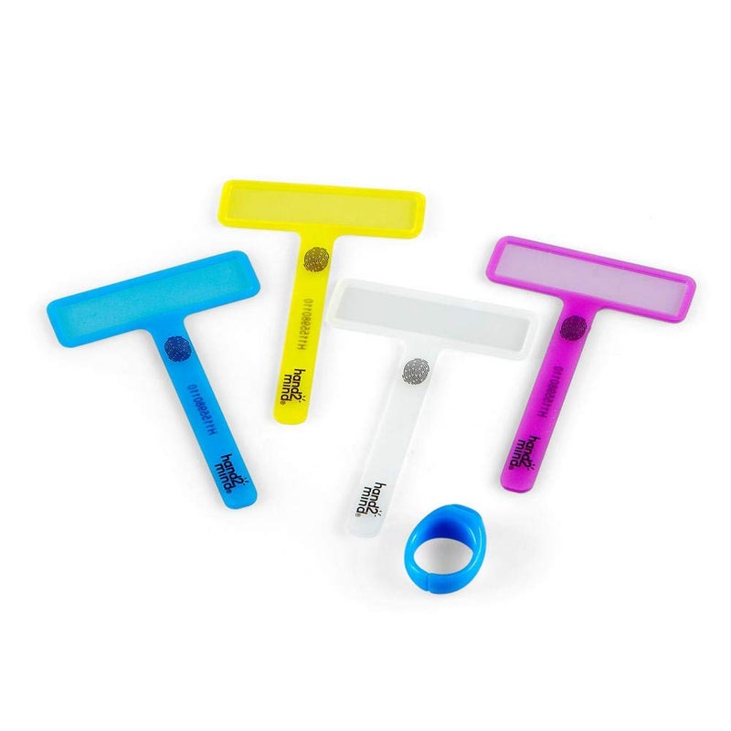 hand2mind FingerFocus Highlighter, Guided Reading Strips, Reading Pointers for Kids, Dyslexia Tools for Kids, ADHD Tools, Special Education School Supplies, Teacher Classroom Must Haves (6 Pack) - Image 5