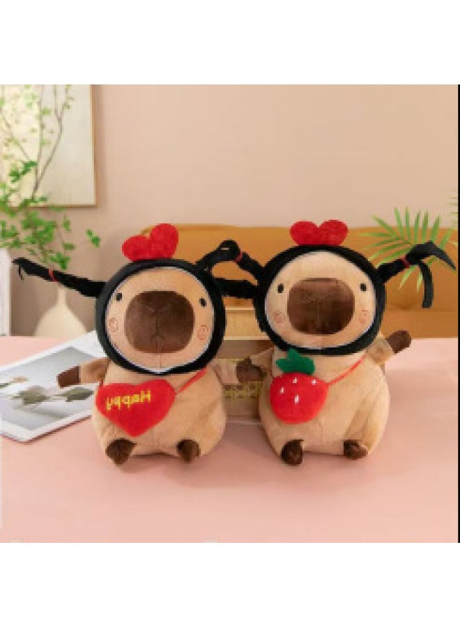 Boutique 8 Inch Doll Machine Doll Plush Toy Grab Machine Direct Exchange Gift Direct Sale Cute-Specifications:Hat Bunny - Image 3