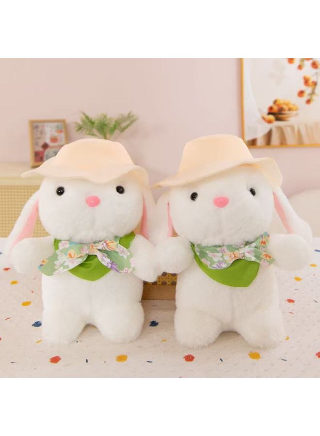Boutique 8 Inch Doll Machine Doll Plush Toy Grab Machine Direct Exchange Gift Direct Sale Cute-Specifications:Hat Bunny - Image 1