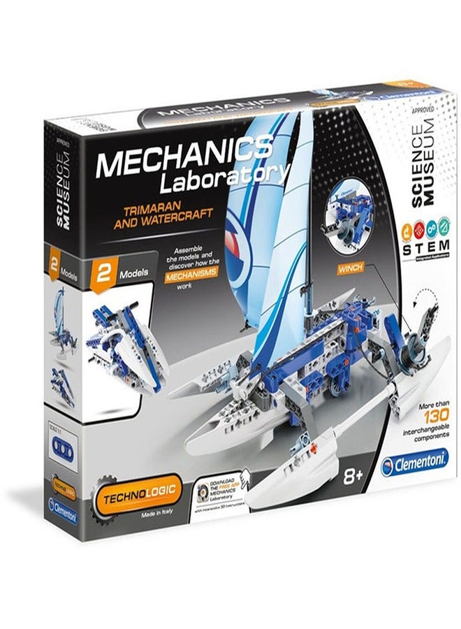 Clementoni - Mechanics Laboratory Trimaran And Watercraft 130 Pieces - 75041 - Image 1