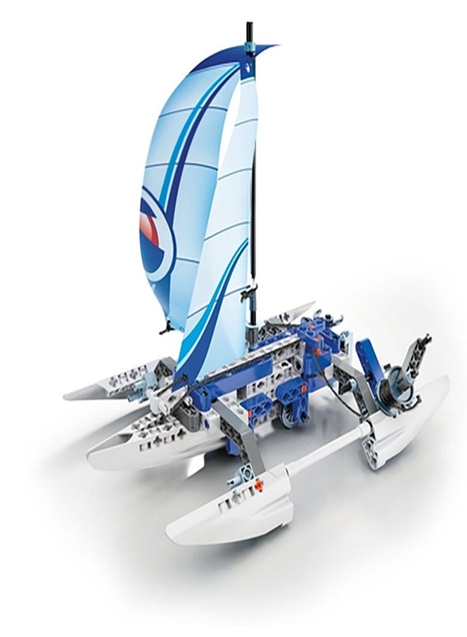 Clementoni - Mechanics Laboratory Trimaran And Watercraft 130 Pieces - 75041 - Image 2