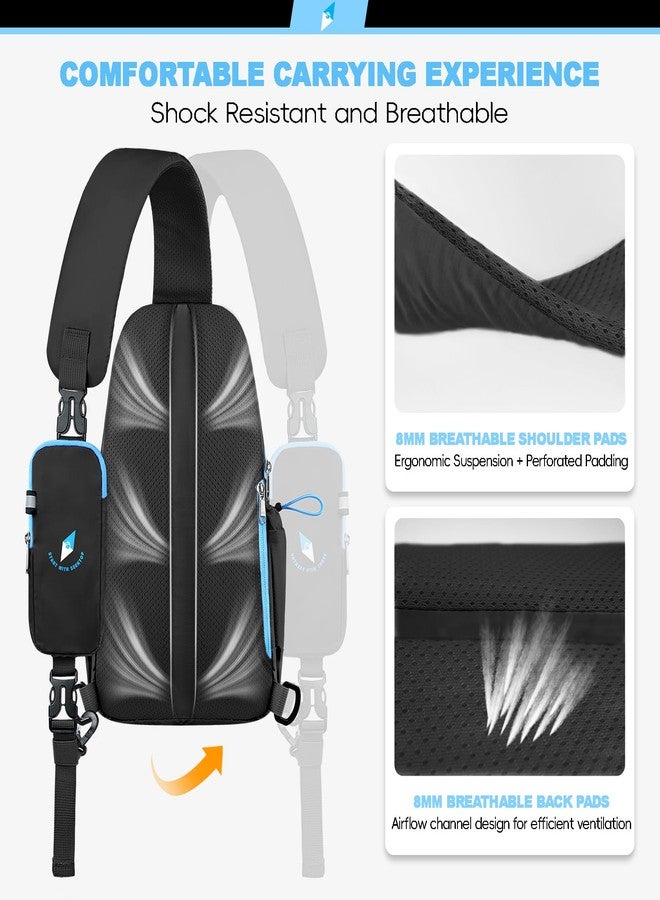 Seektop RFID Anti-Theft Crossbody Bag Sling Backpack for Women & Men, Casual Chest Daypack for Daily Travel - Image 4