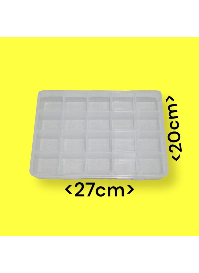 Erdoğan Hobi - Erdoğan Hobby Organizer Box Lidded 20 Compartment Multipurpose Box - Image 1