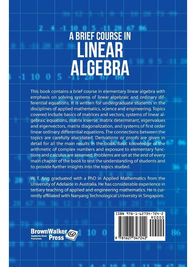 A Brief Course in Linear Algebra: Matrices and Matrix Equations for Undergraduate Students in Applied Mathematics, Science and Engineering - Image 2