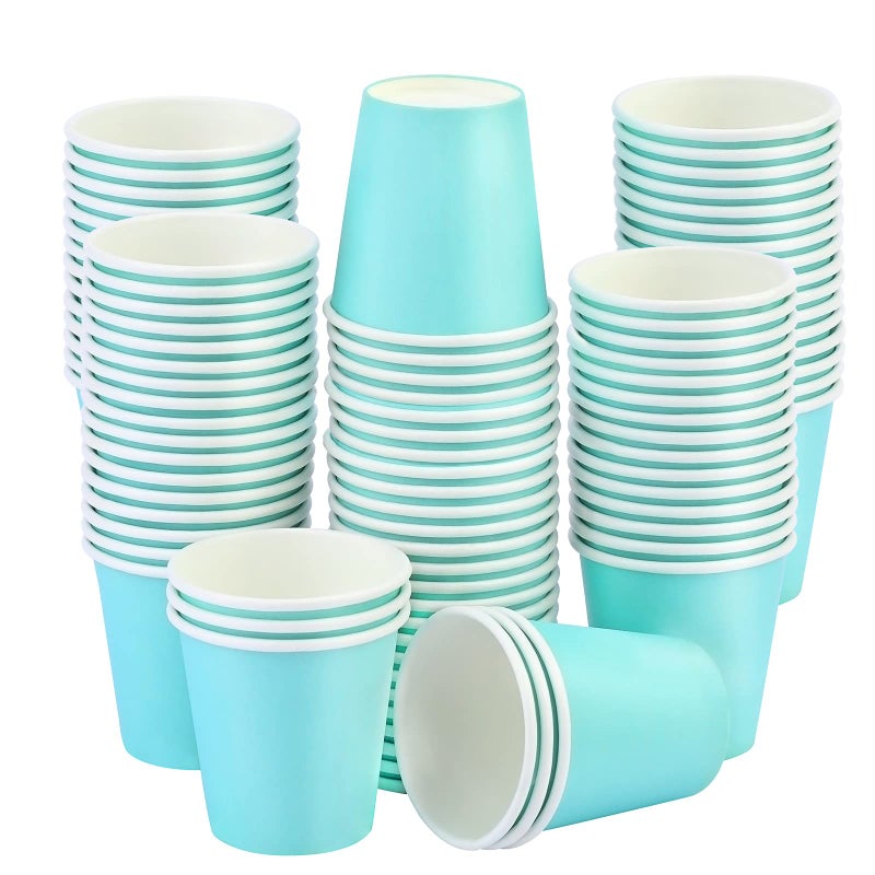 Wuadua 100 Pack 3 oz Paper Cups  Disposable Cups  Espresso Cups  Disposable Bathroom Cups  Cups for Mouthwash  Snack  Suitable for Home  Party  Picnic - Image 1