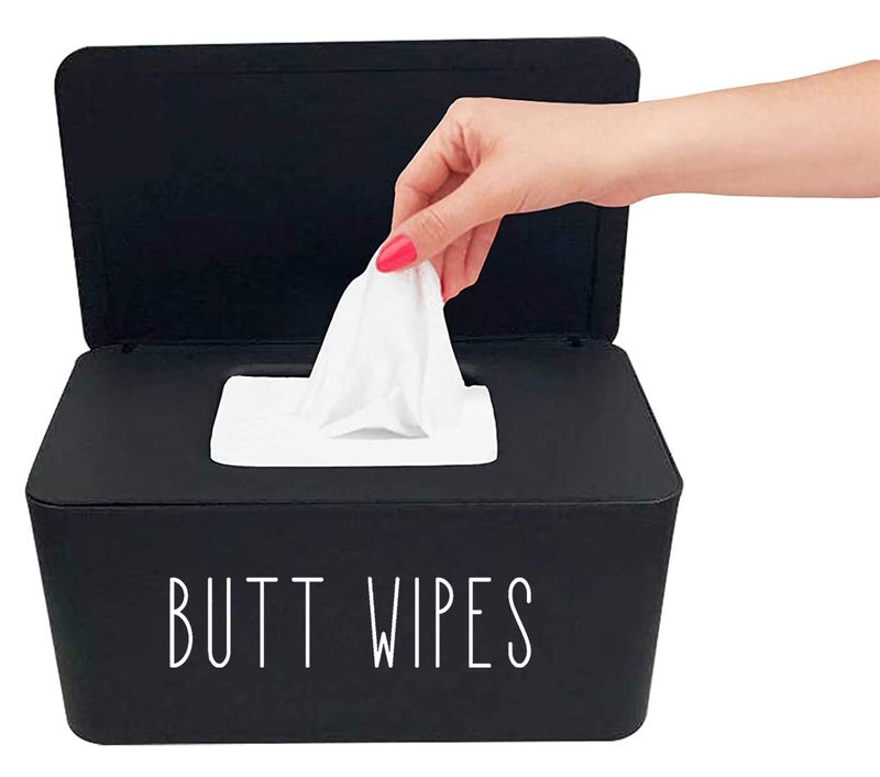 Moorfowl Butt Wipes Dispenser for Bathroom Upgrade Size82L x 49W x 39H inches Large Capacity Flushable Wipes Holder Container for Restroom