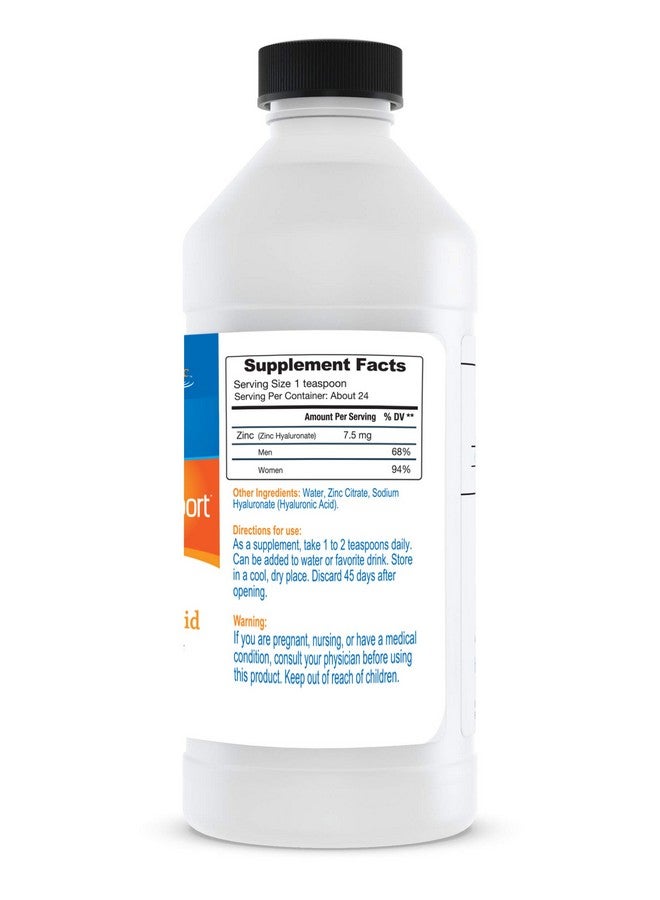 هالوجيك مكمل الزنك السائل Hyalogic لدعم المناعة (4 أونصة) - دعم معدني يومي معزز بحمض الهيالورونيك للترطيب - سائل الزنك المناعي للرجال والنساء - خالٍ من الجلوتين وخالٍ من القسوة - Image 2