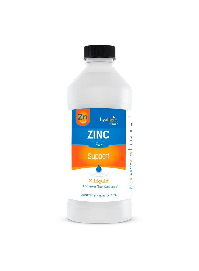 هالوجيك مكمل الزنك السائل Hyalogic لدعم المناعة (4 أونصة) - دعم معدني يومي معزز بحمض الهيالورونيك للترطيب - سائل الزنك المناعي للرجال والنساء - خالٍ من الجلوتين وخالٍ من القسوة - Image 1