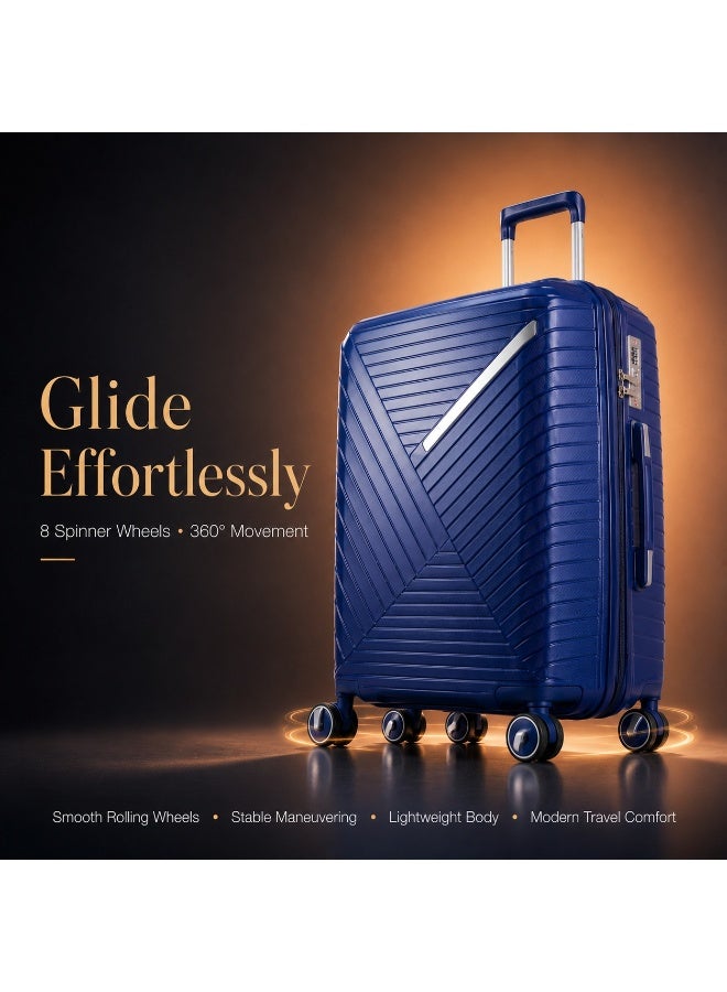 60 cm Luggage Trolley Bag with Textured Hard Shell, Original Polypropylene Material, Lightweight Travel Suitcase, 2-Year Warranty, Replacement Warranty from Authorized Distributor and Seller - Image 3
