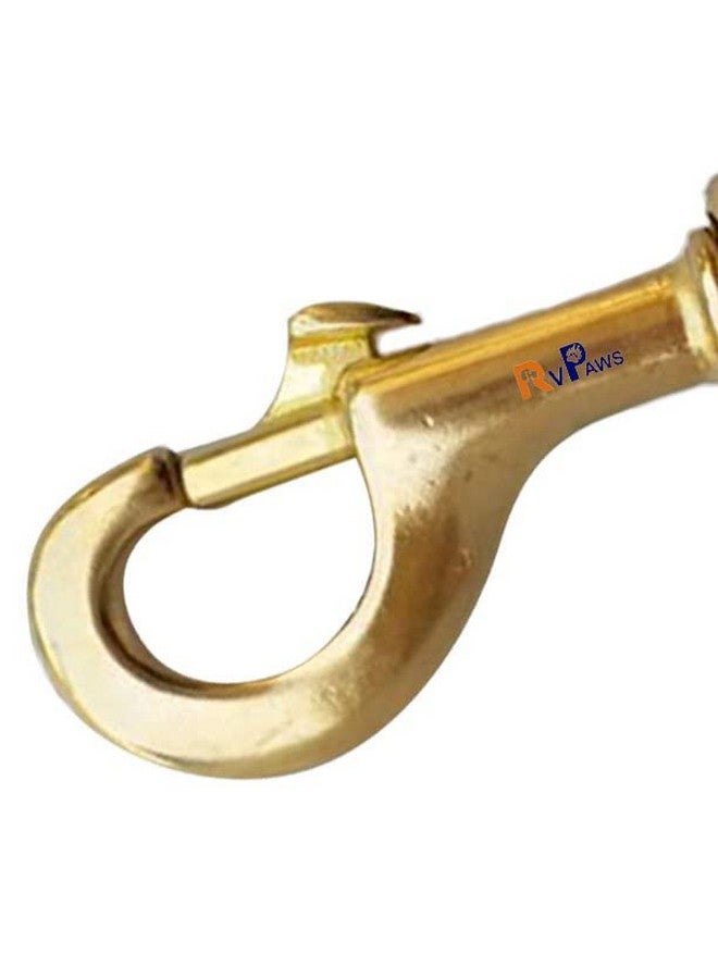 سلسلة كلاب ثقيلة الوزن مقطوعة بالماس مع سلسلة كلاب شديدة التحمل بخطاف نحاسي للكلاب الكبيرة (الطول: 63 بوصة السُمك: 3 سم) - Image 5