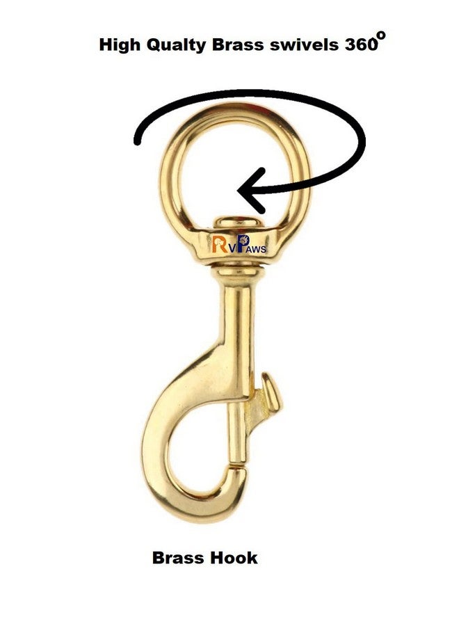 سلسلة كلاب ثقيلة الوزن مقطوعة بالماس مع سلسلة كلاب شديدة التحمل بخطاف نحاسي للكلاب الكبيرة (الطول: 63 بوصة السُمك: 3 سم) - Image 4